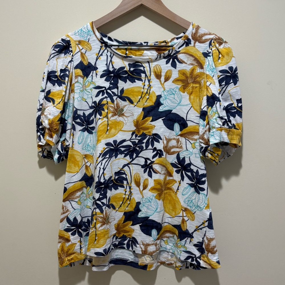 Chicos Women’s Floral Short Sleeve Top
